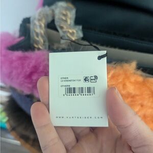 Kurt Geiger Kensington Bag with Colorful Fur Accents